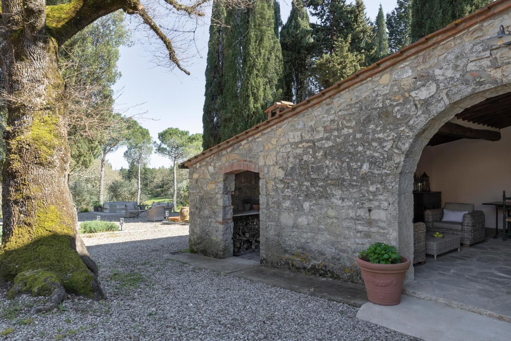 קסטלינה אין קיאנטי Il Villino Farmhouse מראה חיצוני תמונה